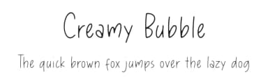 Creamy Bubble by Balpirick Studio — Script Handwritten Font — thumbnail 1