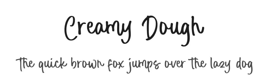 Creamy Dough by Balpirick Studio — Script Handwritten Font