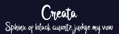 Creata by Glyphstyle — Script Handwritten Font — thumbnail 2