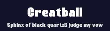 Creatball by ffeeaarr — Sans Serif Font — thumbnail 2