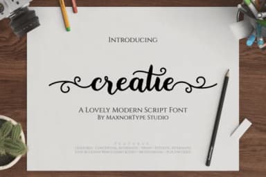 Creatie Font by MaxnorType — Script Handwritten Font — thumbnail 1
