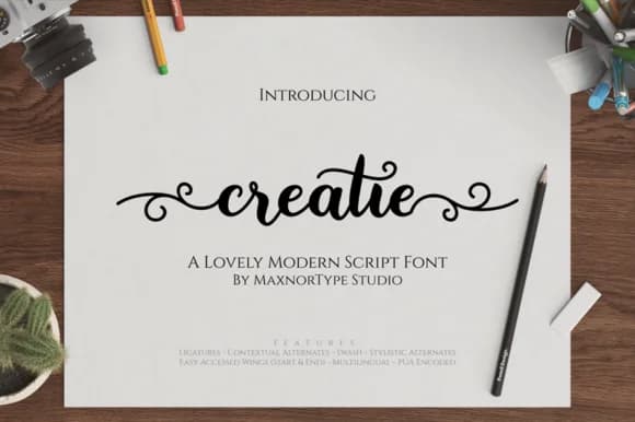 Creatie Font by MaxnorType — Script Handwritten Font