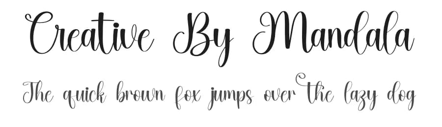 Creative By Mandala by Inermedia Studio — Script Handwritten Font