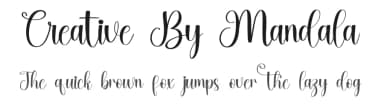 Creative By Mandala by Inermedia Studio — Script Handwritten Font — thumbnail 1