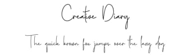 Creative Diary by Behind the Ink — Script Handwritten Font — thumbnail 1