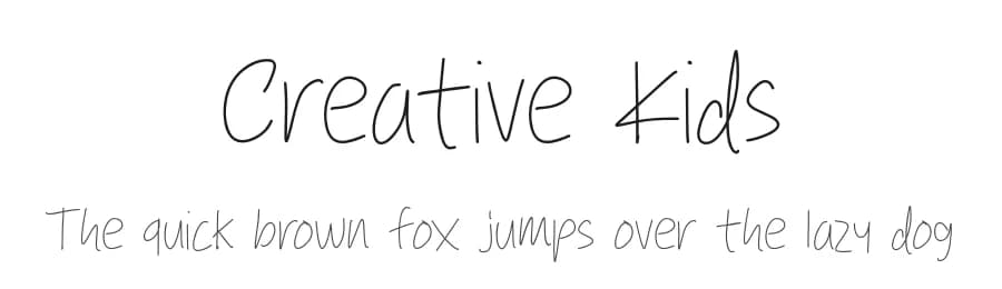 Creative Kids by Origin Type — Script Handwritten Font