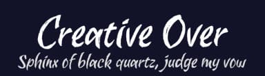 Creative Over by Eko Bimantara — Script Handwritten Font — thumbnail 2