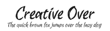 Creative Over by Eko Bimantara — Script Handwritten Font — thumbnail 1