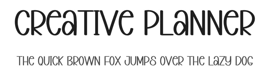 Creative Planner by FreshtypeINK — Script Handwritten Font
