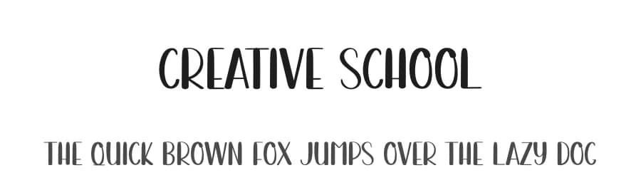 Creative School by Andi Moz — Script Handwritten Font