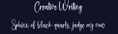 Creative Writing by Id: #6888964 — Script Handwritten Font — thumbnail 2