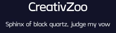 CreativZoo by Steve Gardner — Sans Serif Font — thumbnail 2