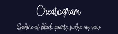 Creatogram by Basni.std — Script Handwritten Font — thumbnail 2