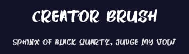 Creator Brush by share font — Script Handwritten Font — thumbnail 2