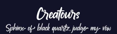 Creatours by Green Adventure Studio — Script Handwritten Font — thumbnail 2