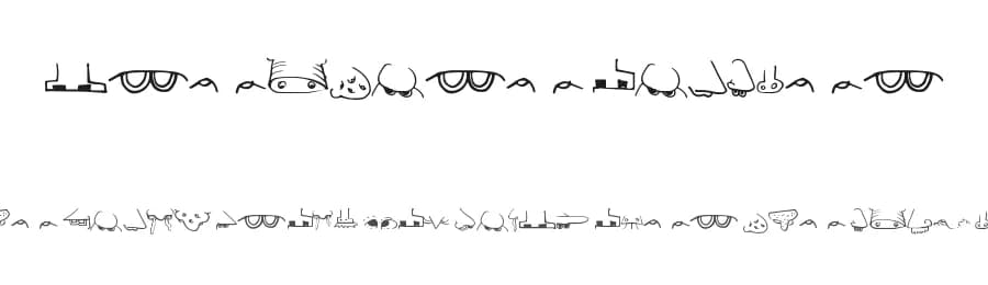 Creature Builder by Xerographer Fonts — Dingbats Font