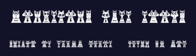 Creatures with Horns by Vladimir Nikolic — Dingbats Font — thumbnail 2