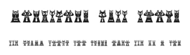 Creatures with Horns by Vladimir Nikolic — Dingbats Font — thumbnail 1