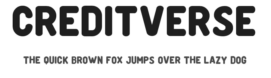 Creditverse by MaxiGamer — Sans Serif Font