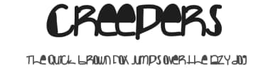 Creepers by Des Gomez — Script Handwritten Font — thumbnail 1