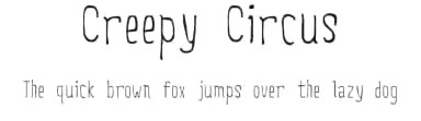 Creepy Circus by Omar Mogollón-Alagunna — Script Handwritten Font — thumbnail 1