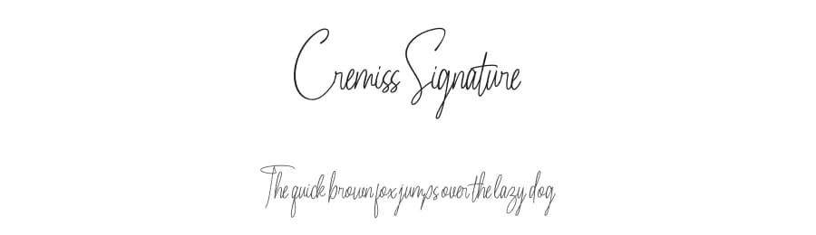 Cremiss Signature by ToniStudio — Script Handwritten Font