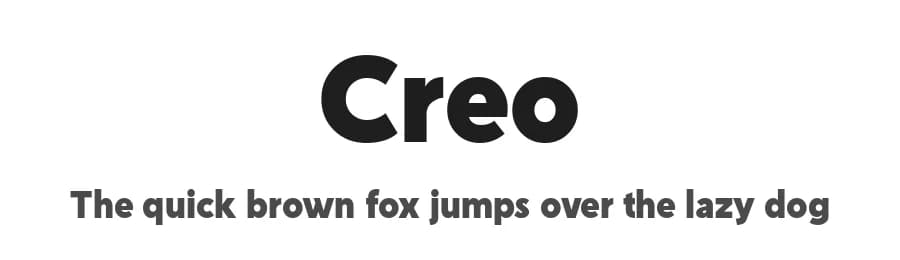 Creo by Wahyu & Sani Co. — Sans Serif Font