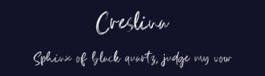 Creslina by Rometheme Std — Script Handwritten Font — thumbnail 2