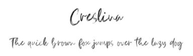 Creslina by Rometheme Std — Script Handwritten Font — thumbnail 1