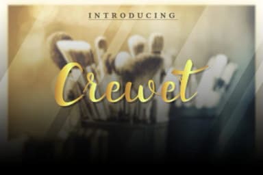 Crewet Font by damasyp — Script Handwritten Font — thumbnail 1