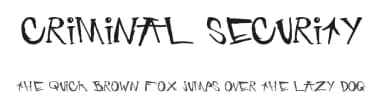 Criminal Security by Kyrre Honohan — Script Handwritten Font — thumbnail 1