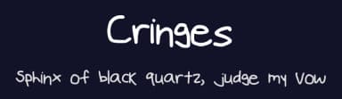 Cringes by Andrew Zep — Script Handwritten Font — thumbnail 2