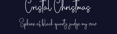 Cristal Christmas by Scratchones — Script Handwritten Font — thumbnail 2