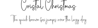 Cristal Christmas by Scratchones — Script Handwritten Font — thumbnail 1