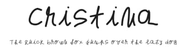 Cristina by Radu O. — Script Handwritten Font — thumbnail 1