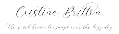 Cristine Britton by Integritype Studio — Script Handwritten Font — thumbnail 1
