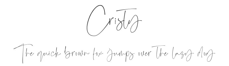 Cristy by Moove Studio — Script Handwritten Font