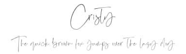 Cristy by Moove Studio — Script Handwritten Font — thumbnail 1