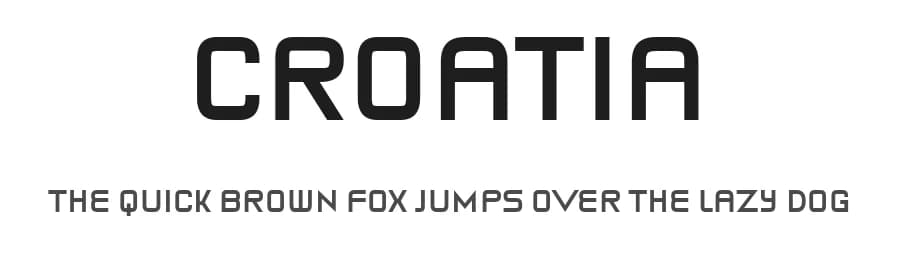 Croatia by Vladimir Nikolic — Sans Serif Font