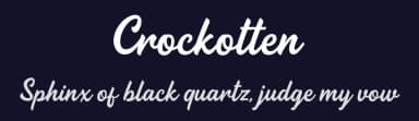 Crockotten by ilhamtaro — Script Handwritten Font — thumbnail 2