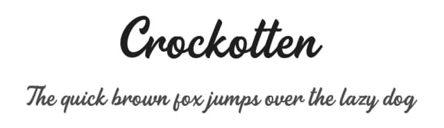 Crockotten by ilhamtaro — Script Handwritten Font