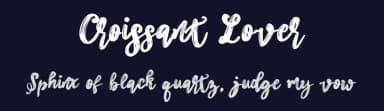 Croissant Lover by erlosDESIGN — Script Handwritten Font — thumbnail 2