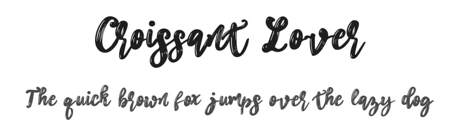Croissant Lover by erlosDESIGN — Script Handwritten Font