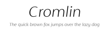 Cromlin by Font People — Sans Serif Font — thumbnail 1