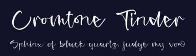 Cromtone Tinder by Perspectype Studio - Letterena.com — Script Handwritten Font — thumbnail 2