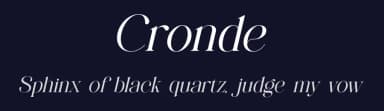 Cronde by ToniStudio — Serif Font — thumbnail 2