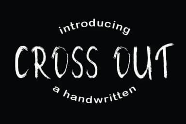 Cross out Font by husnant9 — Script Handwritten Font — thumbnail 1