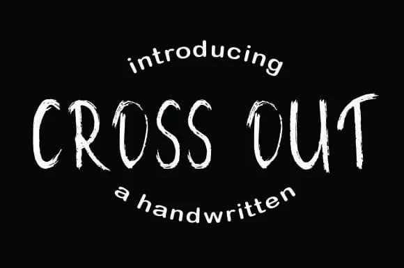 Cross out Font by husnant9 — Script Handwritten Font