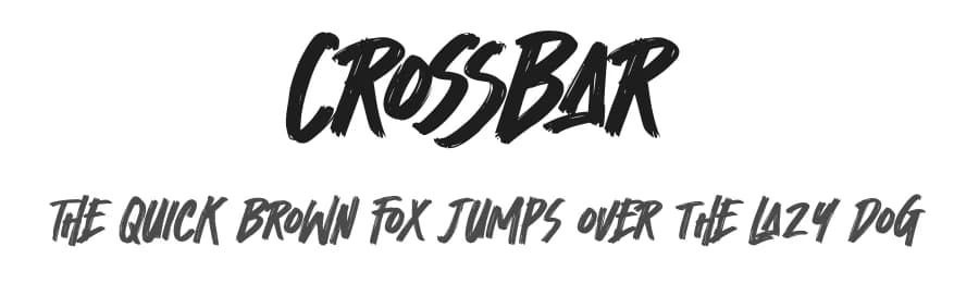 Crossbar by Gassstype — Script Handwritten Font