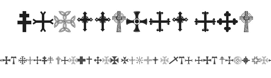 Crossbats TFB by zanatlija — Dingbats Font